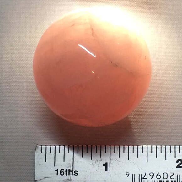 Rose Quartz Ball Polished Sphere - Picture 7 of 12
